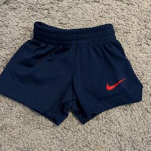 Nike Blue and Red Athletic Shorts